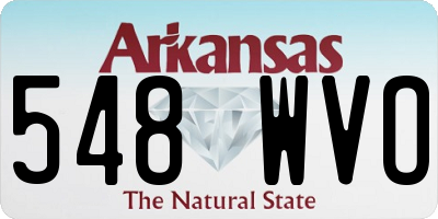 AR license plate 548WVO