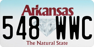 AR license plate 548WWC