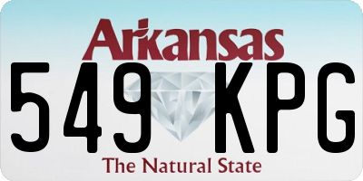 AR license plate 549KPG