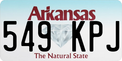 AR license plate 549KPJ