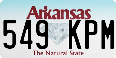 AR license plate 549KPM