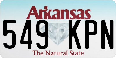 AR license plate 549KPN