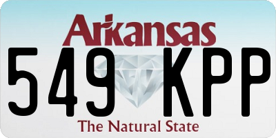 AR license plate 549KPP