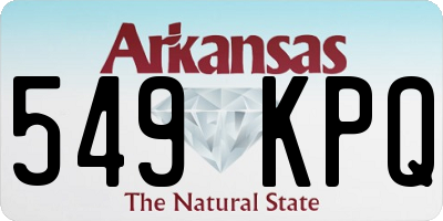 AR license plate 549KPQ