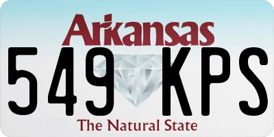 AR license plate 549KPS
