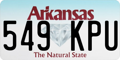 AR license plate 549KPU