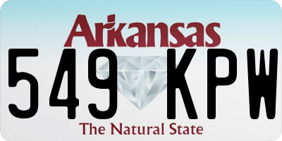 AR license plate 549KPW