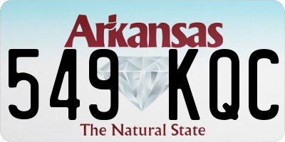 AR license plate 549KQC
