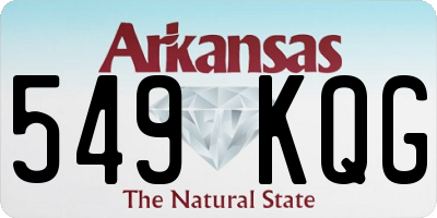 AR license plate 549KQG