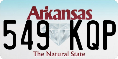 AR license plate 549KQP