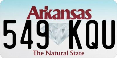 AR license plate 549KQU