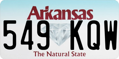 AR license plate 549KQW