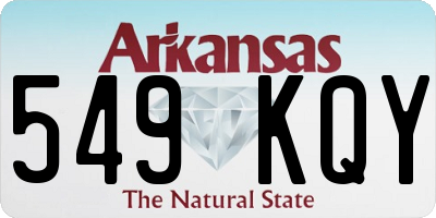 AR license plate 549KQY