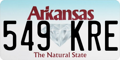 AR license plate 549KRE