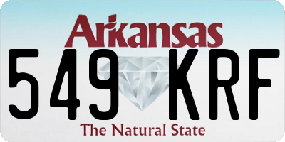 AR license plate 549KRF
