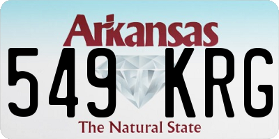 AR license plate 549KRG