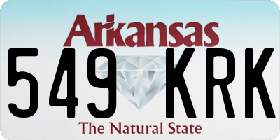 AR license plate 549KRK