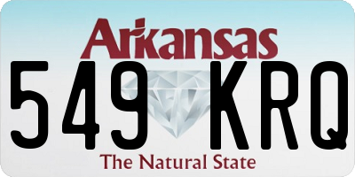 AR license plate 549KRQ