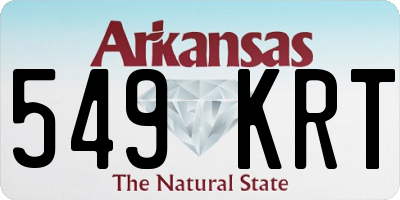 AR license plate 549KRT