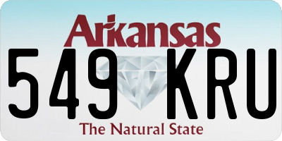 AR license plate 549KRU