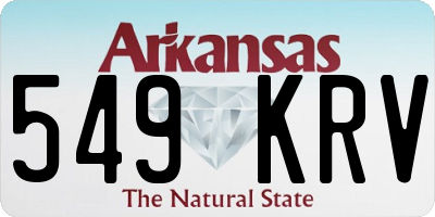 AR license plate 549KRV