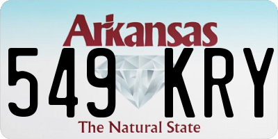 AR license plate 549KRY