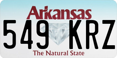 AR license plate 549KRZ
