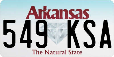 AR license plate 549KSA
