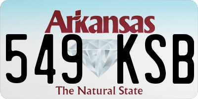 AR license plate 549KSB