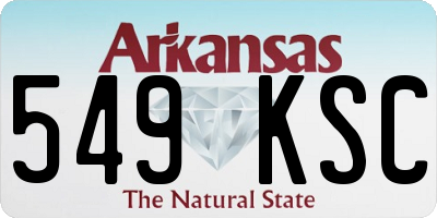 AR license plate 549KSC