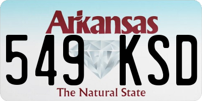 AR license plate 549KSD
