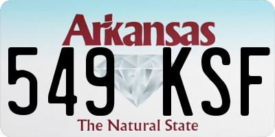 AR license plate 549KSF