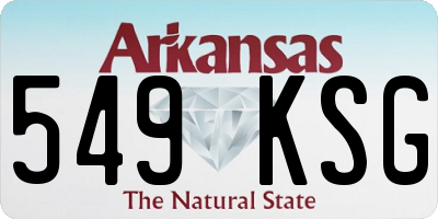 AR license plate 549KSG