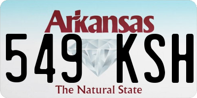 AR license plate 549KSH