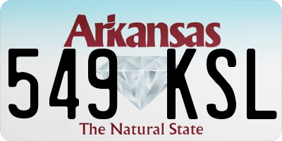 AR license plate 549KSL