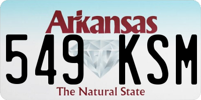 AR license plate 549KSM