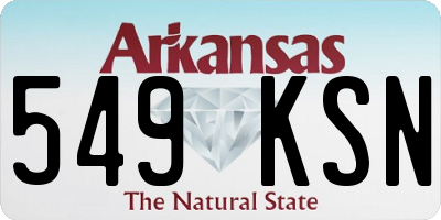 AR license plate 549KSN