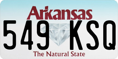 AR license plate 549KSQ