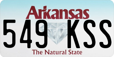 AR license plate 549KSS