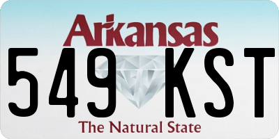 AR license plate 549KST