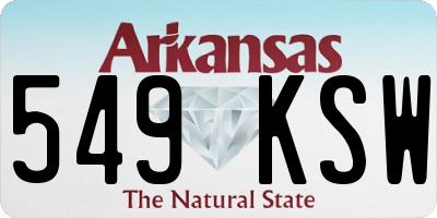 AR license plate 549KSW