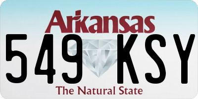AR license plate 549KSY