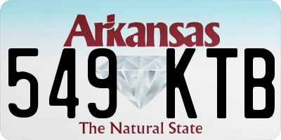 AR license plate 549KTB