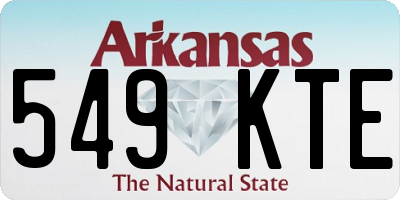 AR license plate 549KTE