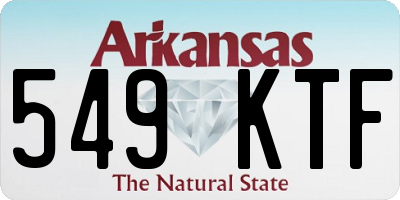 AR license plate 549KTF