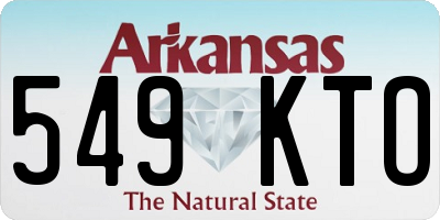 AR license plate 549KTO