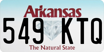 AR license plate 549KTQ