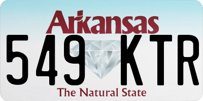 AR license plate 549KTR