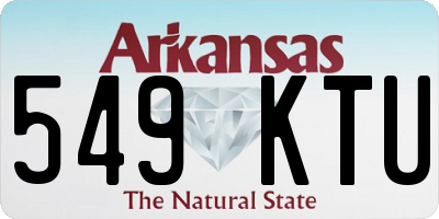 AR license plate 549KTU