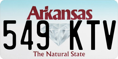 AR license plate 549KTV